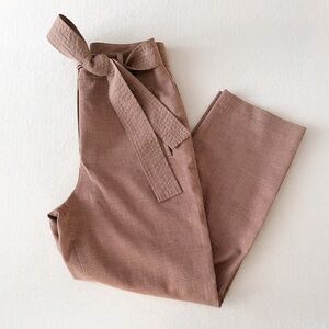 WILFRED Tie-Front Pant (Check)